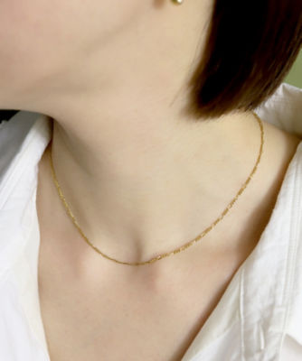 ＜TEN. (Women)＞ｆｉｇａｌｏ　ｃｈａｉｎ　ｎｅｃｋｌａｃｅ　３８ｃｍ　ｎｅｇ－００５９