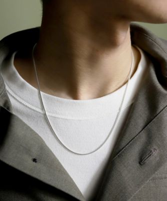 ｔｗｉｓｔ　ｃｈａｉｎ　ｎｅｃｋｌａｃｅ　５０ｃｍ　ｎｅｍ－００５８