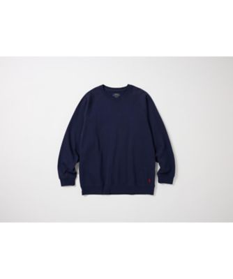 ブラッシュドフリース ロングスリーブ クルーネック RM8ー