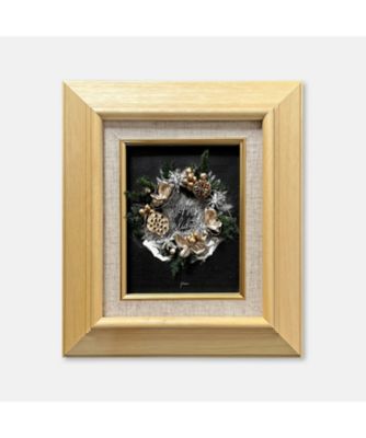 ＜PACOS＞ホーリーレターフラワー（リース／シルバー）Ｆ０号