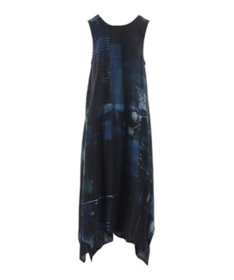 Y’s (Women)/ワイズ ＣＵＰＲＯ　ＢＬＵＲＲＹ　ＦＬＯＷＥＲ　ＰＲＩＮＴ　ＢＥＬＴ　ＴＥＮＴ　ＤＲＥＳＳ　ＹＭーＤ１８ー２２９