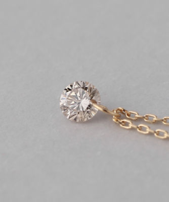 Ｎｕｄｉｅ　Ｄｉａｍｏｎｄ・１粒ネックレス（０．１ｃｔ）