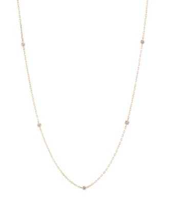 ＜SIENA ROSE（Women）＞Ｎｕｄｉｅ　Ｄｉａｍｏｎｄ・５粒ネックレス（クリア）