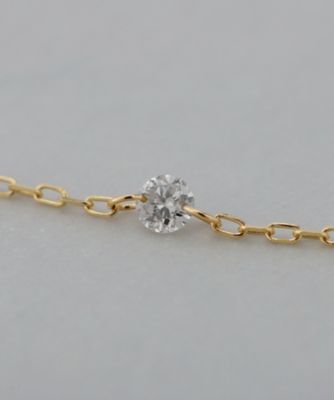 SIENA ROSE Nudie Diamond 5粒ネックレスクリア Nudie