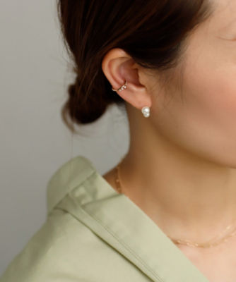 SIENA ROSE イヤーカフ パール k10 近く イエローゴールド