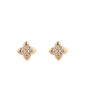 ANNIVERSARY フラワーモチーフダイヤスタッドピアス – SIENA ROSE