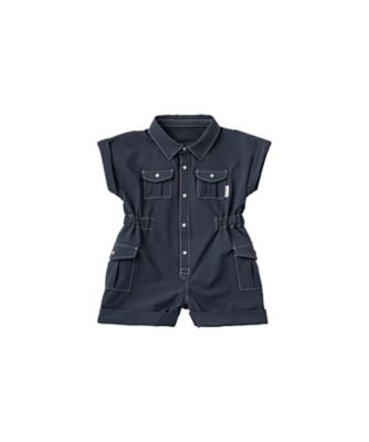 ジャンプスーツ safari jumpsuits navy | MARLMARL 