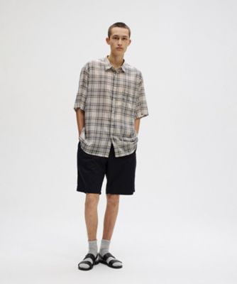 シャツ　ＳＵＭＭＥＲ　ＷＯＯＬ　ＣＨＥＣＫ　Ｓ／Ｓ　ＳＨＩＲＴ　ＳＯＰＨー２５００２０
