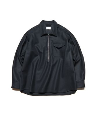 プルオーバー LIGHT MELTON WOOL HALFー