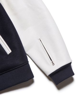 ブルゾン MELTON LAMBSWOOL VARSITY