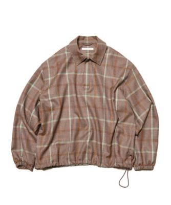 プルオーバーシャツ SAXONY WOOL CHECK POLO