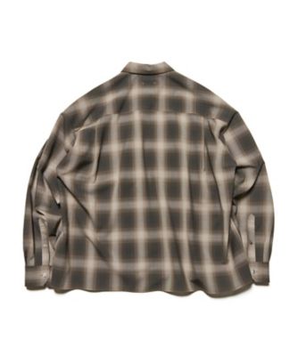 ブルゾン HIGHーTWIST OMBRE CHECK ZIP