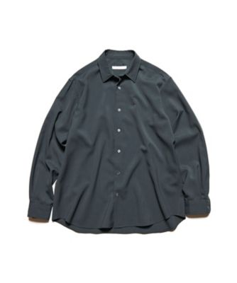SOPHNET. (Men)/ソフネット シャツ HIGHーTWIST POPLIN RELAXーFIT SHIRT SPNTー252035 CHARCOAL GRAY トップス【三越伊勢丹/公式】