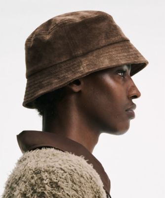 ハット SUEDE BUCKET HAT SPNTー252083