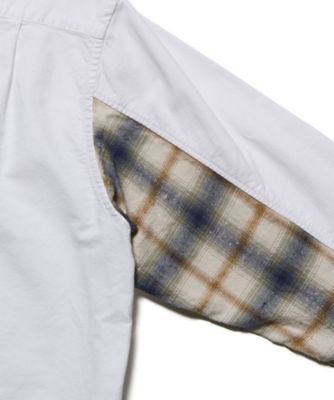 カジュアルシャツ CHECK PANELED B．D SHIRT