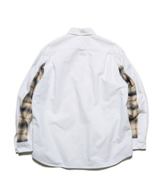 カジュアルシャツ CHECK PANELED B．D SHIRT