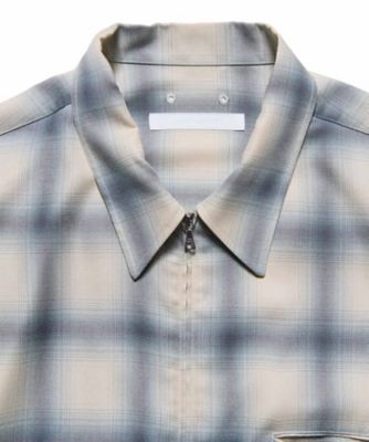 シャツ DRAPE ZIPーUP SHIRT SPNTー260005