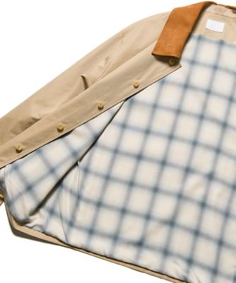 ブルゾン LEATHER COLLAR COVERALL SPNTー