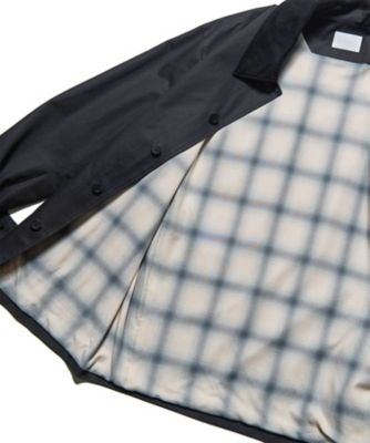 ブルゾン LEATHER COLLAR COVERALL SPNTー