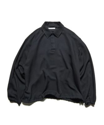 ポロシャツ LINEN MESH L／S POLO SPNTー