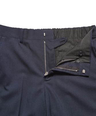 スラックス WOOL TROPICAL SHIRRING SLIM