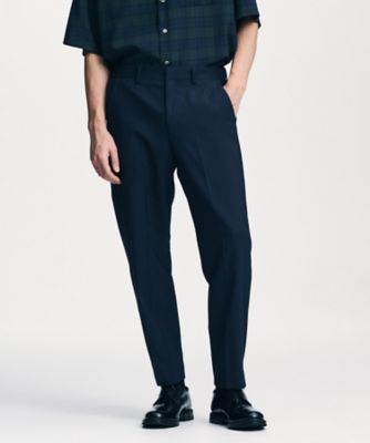 スラックス WOOL TROPICAL SHIRRING SLIM