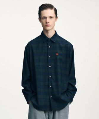 シャツ シャツ TROPICAL CHECK RELAXーFIT SHIRT