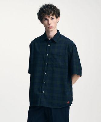 シャツ TROPICAL CHECK RELAXーFIT S／S