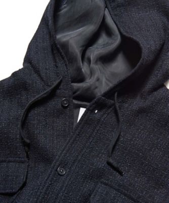 カジュアルシャツ FANCY TWEED HOODED SHIRT