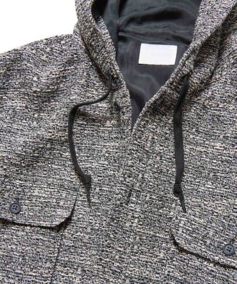 カジュアルシャツ FANCY TWEED HOODED SHIRT