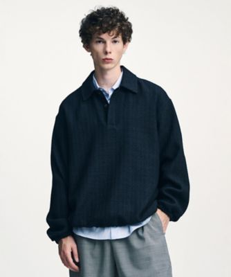 カジュアルシャツ FANCY TWEED POLO SHIRT