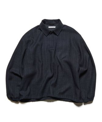 ポロシャツ LINEN MESH L／S POLO SPNTー