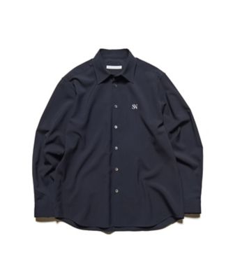 トップス SOPHNET. HIGH TWISTED OVERSIZED SHIRT カジュアルシャツ HIGHーTWIST REGULARーFIT