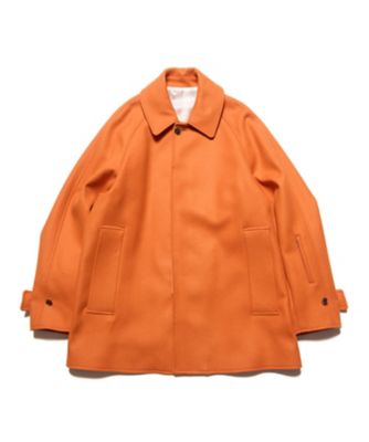 コート WOOL MELTON SHORT OVERCOAT SPNT