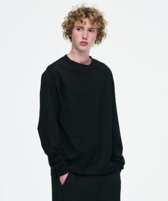 カットソー LUSTER COTTON DOUBLE RIB L／S