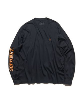 SOPHNET. ロゴ 長袖カットソー ブラック カットソー SCORPION L／S WIDE TEE SPNTー