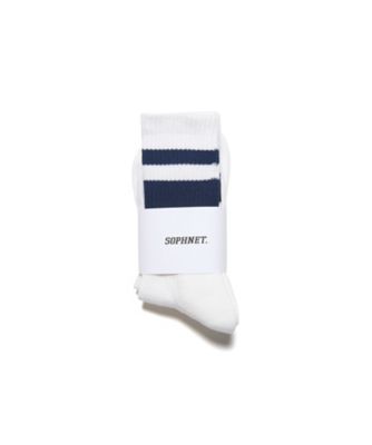 SOPHNET. (Men)/ソフネット 靴下　２ーＰＡＣＫ　ＲＩＢ　ＬＩＮＥ　ＳＯＣＫＳ　ＳＰＮＴー２６２１０９
