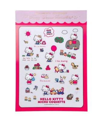 ＜MICHU COQUETTE＞ＭＩＣＨＵ　ＣＯＱＵＥＴＴＥ×ＨＥＬＬＯ　ＫＩＴＴＹ　　Ｓｔｉｃｋｅｒ　Ｓｈｅｅｔ