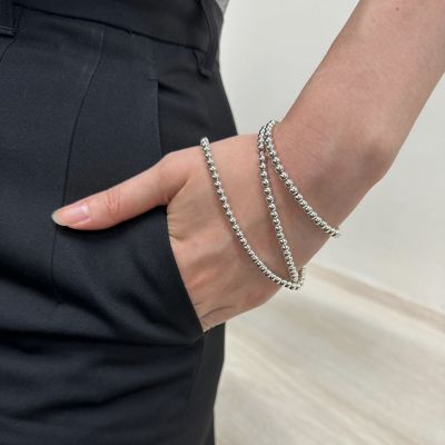 シルバードットネックレス　５４ｃｍ