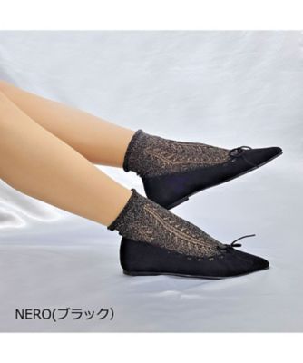 新品　janemarple grimoire　プードル　 タイツ　セット　靴下 網タイツ風クルーソックス
