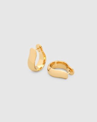 ＜TOMWOOD (Women)＞ピアス　Ｏｙｓｔｅｒ　Ｈｏｏｐｓ　Ｍｅｄｉｕｍ　Ｇｏｌｄ