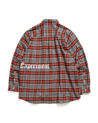 シャツ ＦＬＡＮＮＥＬ ＣＨＥＣＫ ＧＯＴＨＩＣ ＬＯＧＯ ＢＡＧＧＹ