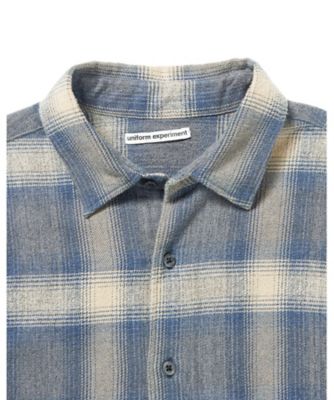 uniform experiment エリオットタータンチェックシャツ 短く XL 