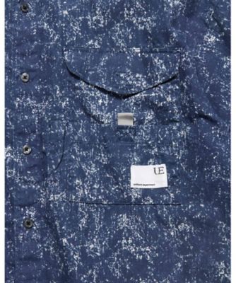 シャツ　ＩＮＤＩＧＯ　ＰＲＩＮＴ　Ｓ／Ｓ　ＦＩＳＨＩＮＧ　ＳＨＩＲＴ　ＵＥ－２５０００９