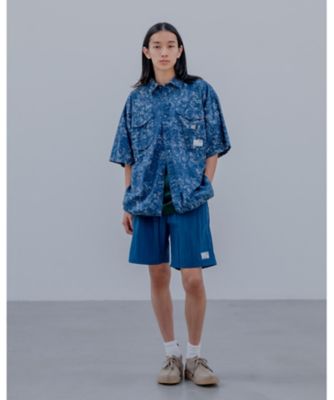 シャツ　ＩＮＤＩＧＯ　ＰＲＩＮＴ　Ｓ／Ｓ　ＦＩＳＨＩＮＧ　ＳＨＩＲＴ　ＵＥ－２５０００９