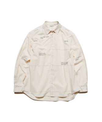 uniform experiment (Men)/ユニフォームエクスペリメント シャツ MAPーOUT SHIRT UEー252012 IVORY トップス【三越伊勢丹/公式】
