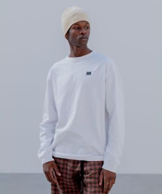 トップス uniform experiment LABEL L/S TEE カットソー INーPROCESS PRINT L／S TEE