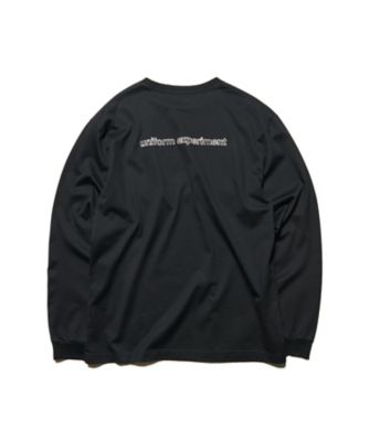 トップス uniform experiment LABEL L/S TEE カットソー LOGOーDRAFT L／S TEE UEー