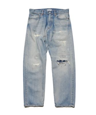 パンツ DAMAGED DENIM REGULARーFIT