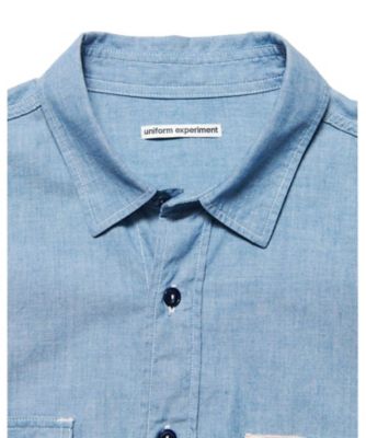 ETS.MATERIAUX シャンブレーシャツ サイズ3 ETS.MATERIAUX シャンブレーシャツ サイズ3